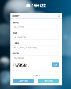 爱准挂 注册代理账号 代挂网搭建功能介绍!
